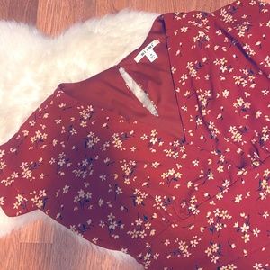Francesca’s floral print midi jumper